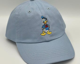 Gorra bordada con el Pato Donald, bonita gorra de marinero, ajustable para adultos, jóvenes y niños.