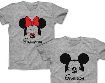 Mickey Grandpa Shirt Minnie Grandma Shirt Matching Disney Family