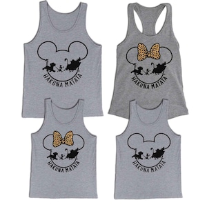 Hakuna Matata Tank Tops Disney Animal Kingdom 2019 Disney Family Vacation Tank Tops Lion King Shirts Disney Safari Shirts
