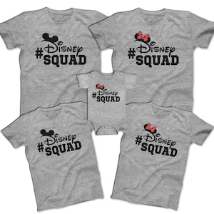 Disney Squad Shirt Disney Family Shirts Matching Disney Group Shirts Disney Cruise Shirts Men's Women's Youth Toddler Infant Shirts