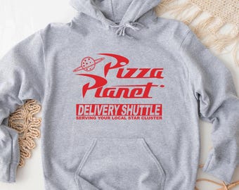 Pizza Planet Hoodie Toy Story Disney Pullover Sweatshirt Adult (S-2XL), Youth (S-XL)