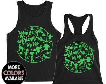 Toy Story Tank Top You've Got a Friend in Me Ladies Racerback Tank Top Disney Family Shirt Women's Pixar Toy Story Shirt