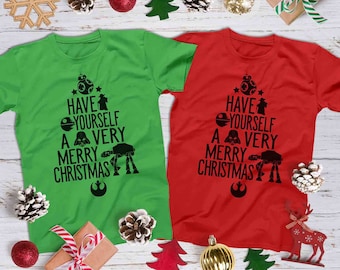 Star Wars Have Yourself a Very Merry Christmas Shirts Disney Christmas Star Wars Christmas Celebration Shirts