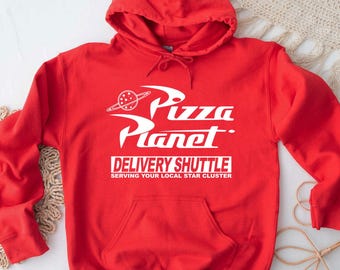 Pizza Planet Hoodie Toy Story Disney Pullover Sweatshirt Adult (S-2XL), Youth (S-XL)