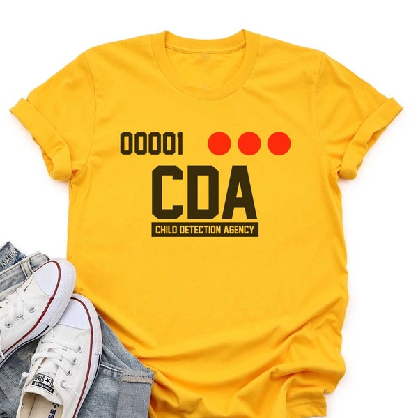 CDA – T-shirt de l'agence de détection des enfants Monsters Inc HazMat Team, Costume d'halloween pour hommes, femmes, jeunes, chemises de taille pour tout-petits