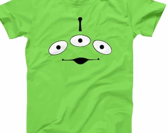 Pizza Planet Alien Blue T-shirt Toy Story Aliens Halloween Costume