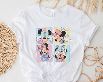 Minnie Mouse Bow Collage Shirt, Retro Minnie Mouse Shirt, Minnie Besties Shirt, Adult Kids Toddler Baby cute outfits Disney World Girls Trip