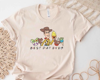 Sheriff Woody Best Day Ever T-shirt Toy Story Land Snacks Hollywood Studios, Disney Family Shirts, Adult, Youth, Toddler, Baby sizes