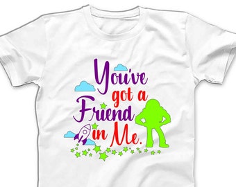 Toy Story Shirts You've Got A Friend In Me Buzz Disney Family Shirts Womens, Mens, Youth, Toddler & Infant Shirts