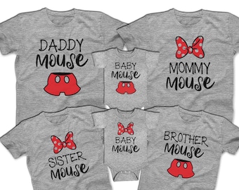 Mickey Daddy Minnie Mommy Mouse Family Disney Family Shirts Men Women Kids Toddlers Shirts & Infant Bodysuits Disney 2020
