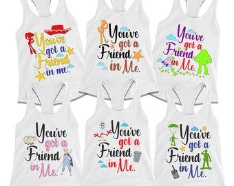 Toy Story Tank Top You've Got a Friend in Me Ladies Racerback Tank Top, Mens Tank & Youth Tank Pixar Toy Story Shirt