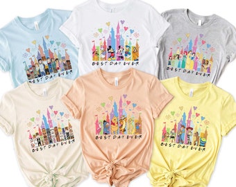 Disney Family Best Day Ever Shirts Toy Story Winnie Pooh Mickey Mouse Friends Princess Cinderella Castle Star Wars Toy Story Disney World
