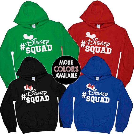 Disney Squad Hoodie Disney Family Hoodies Matching Disney Hooded Sweatshirts Men S 3XL Youth XS XL Etsy UK