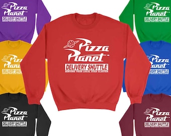 Pizza Planet Sweatshirt Toy Story Sweatshirt Cosplay Halloween Costume Disney Family Shirts Adult Men & Youth Sweatshirts