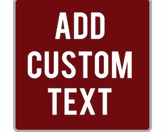 CUSTOM TEXT - Add on