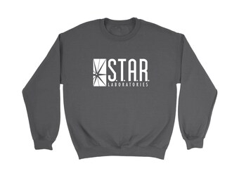 STAR Laboratories Sudadera Star Labs Su ter Superhero Ciencia