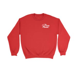 Pizza Planet chest logo Sweatshirt Theme Park cosplay Halloween costume