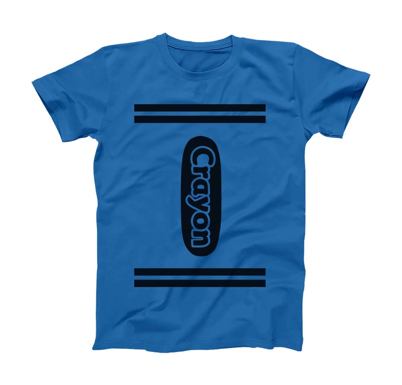 blue crayon t shirt