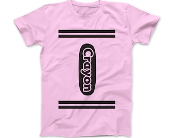 Halloween Crayon Costume Light Pink Youth T-Shirt 