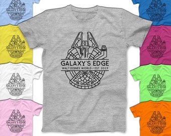 Disney Galaxy's Edge est 2019 Shirt Disney Star Wars Shirt Disney Family Shirts Men's Women's Youth Toddler Infant Shirts