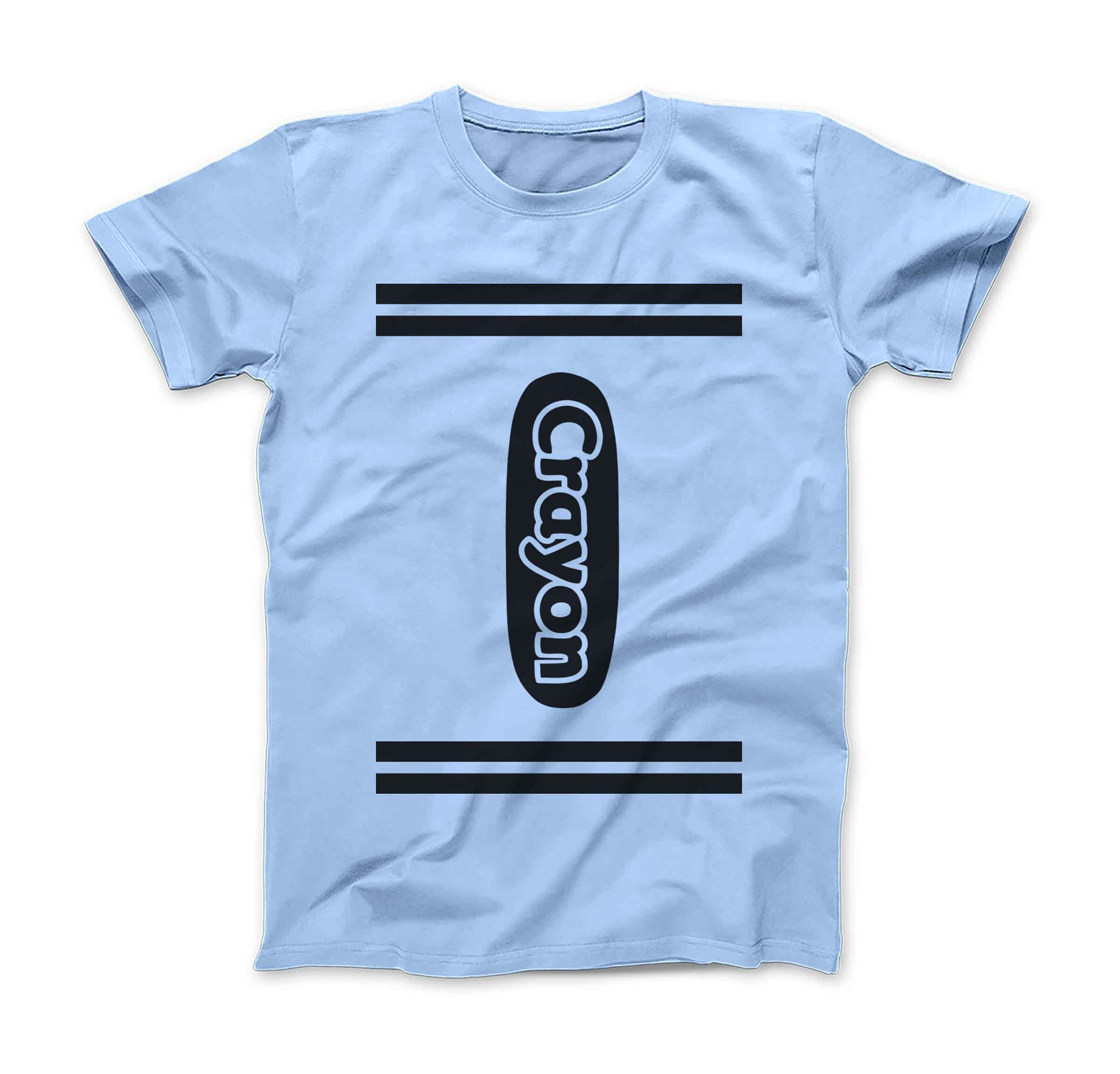 Crayon Tshirt Halloween Costume For Men Women Adult Size | Funny Cool Group Shirt Idea | Graphic Tee (Royal Blue, Small
