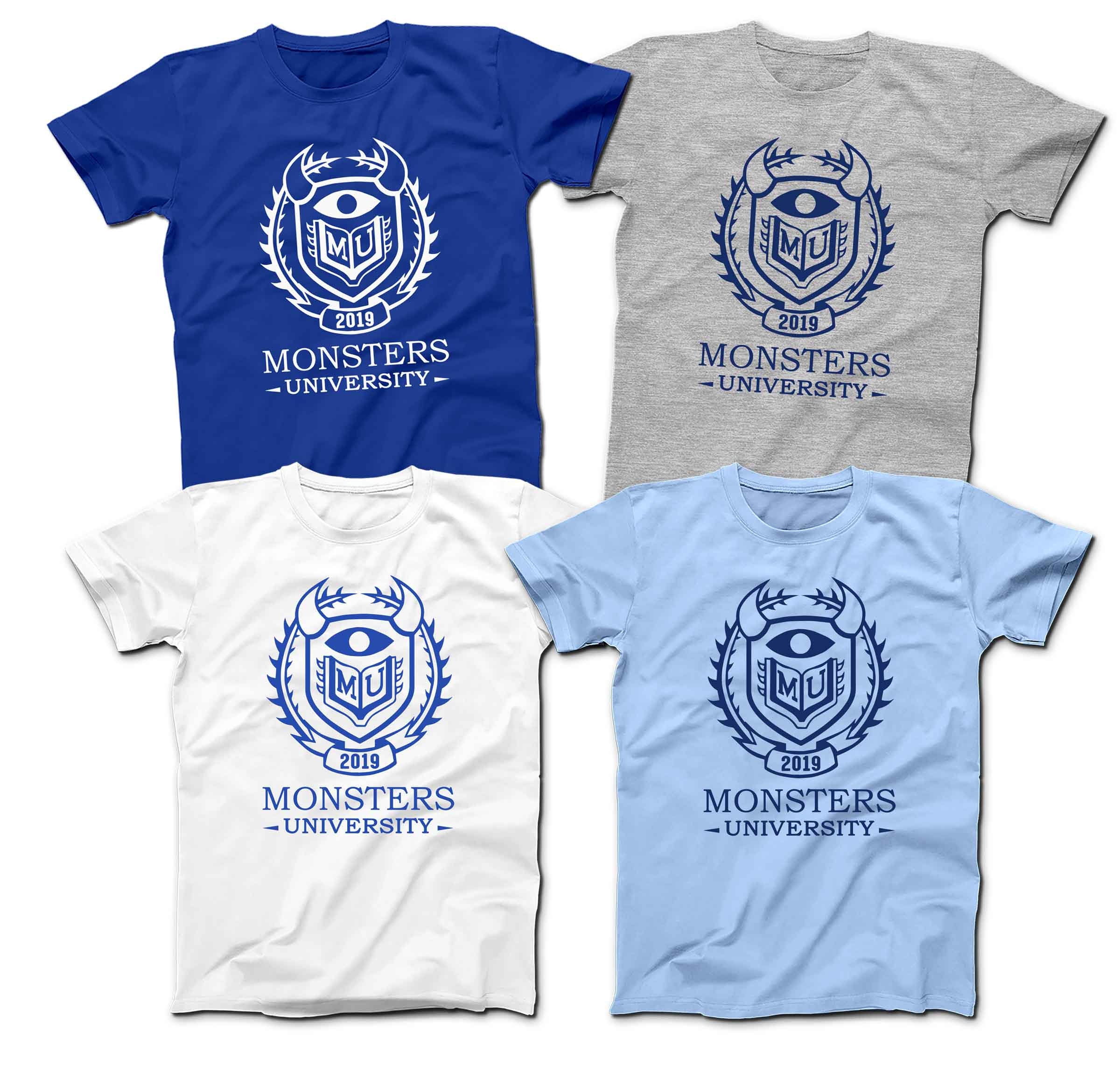 Disney - T-shirts Shirts Family T-shirt Toddlers Inc MU Men\'s Etsy Monsters University Shirts Kids Monsters Women\'s &