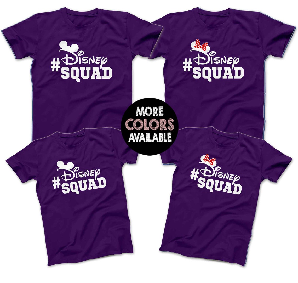 Disney Squad Shirt Disney Family Shirts Matching Disney Group Etsy