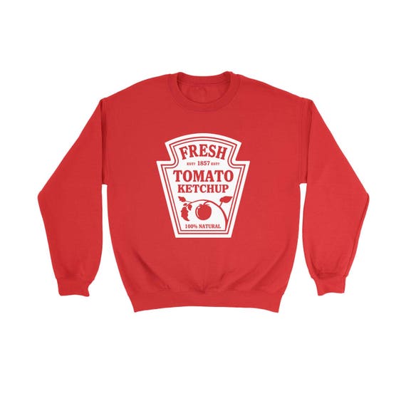Tomate Ketchup mostaza relish sudaderas impresas divertido traje