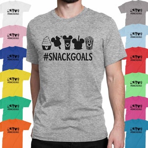 Disney Snackgoals T-shirt Disney Family Shirts Dole Whip Ice Cream Pop Corn Disney Snacks Men&#39;s Women&#39;s Youth T-Shirts