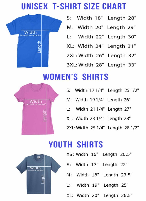 Youth sizes compared clearance to women's shirts