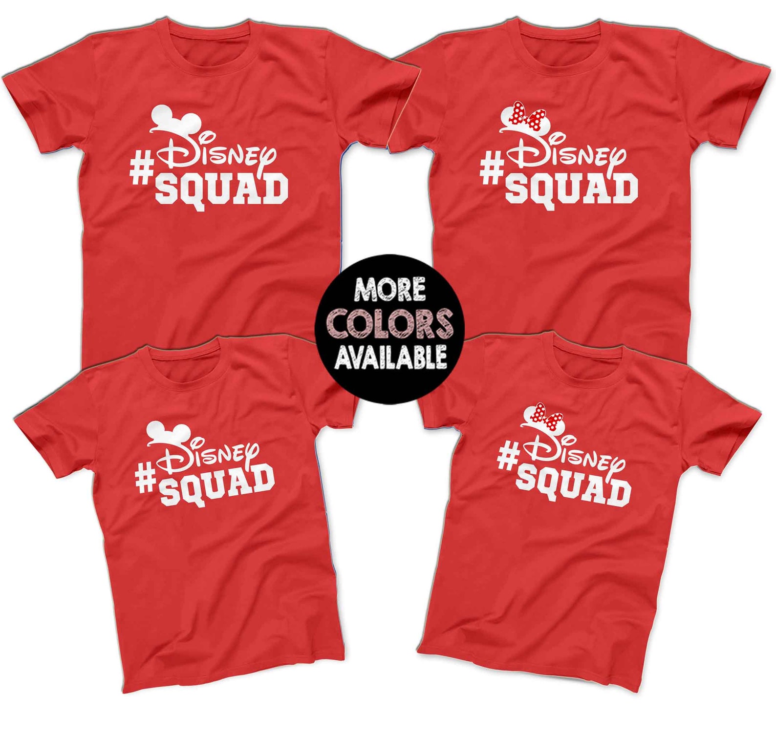 Disney Squad Shirt Disney Family Shirts Matching Disney Group Etsy