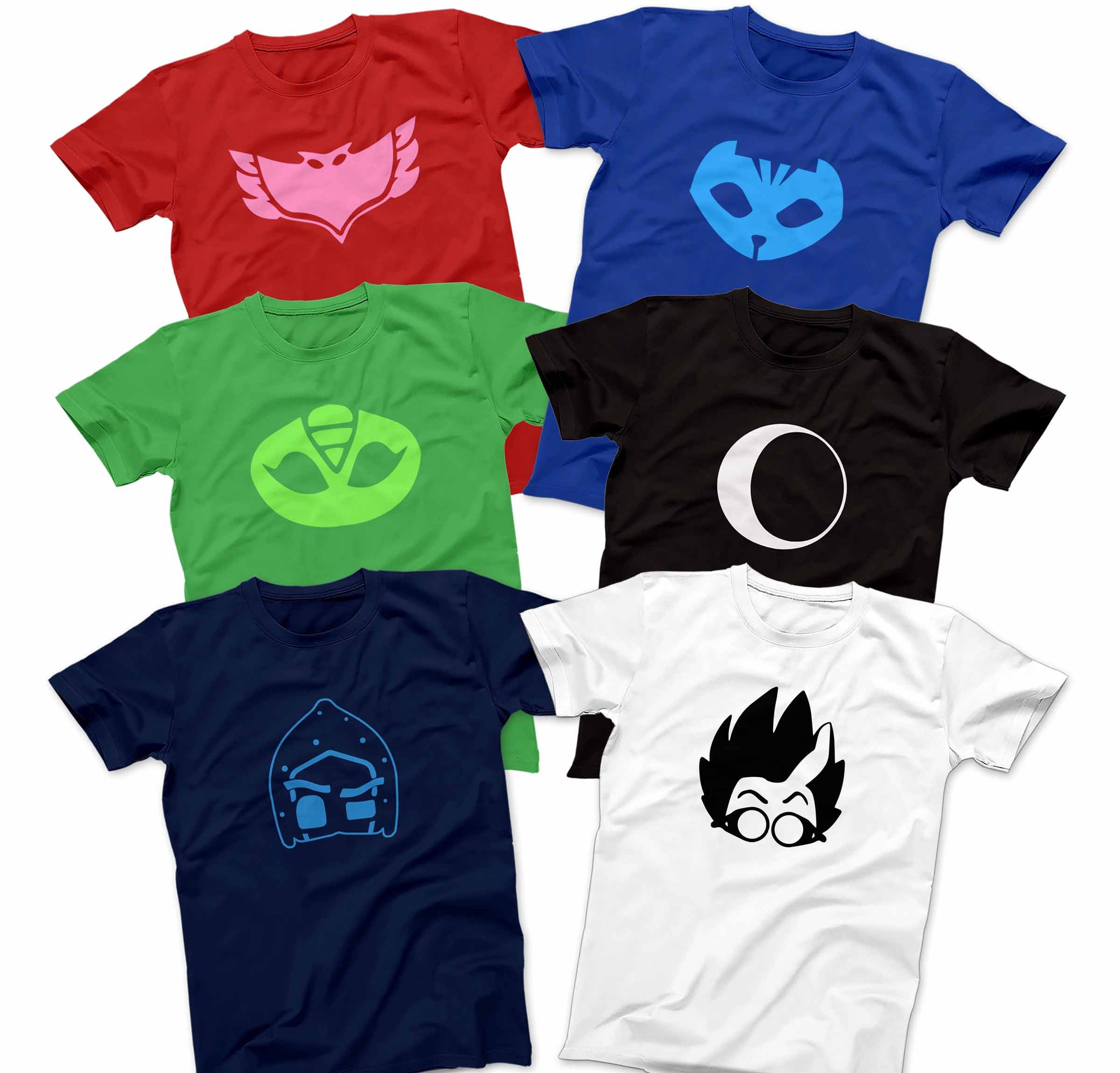 PJ Masks Catboy Shirt Owlette Shirt Gekko Shirt Luna Girl Etsy