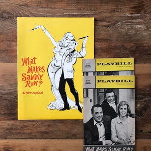 What Makes Sammy Run? The Musical - Souvenir Program & Two Playbill&#39;s