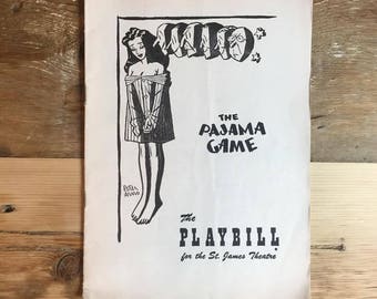 Original 1956 Playbill “The Pajama Game”