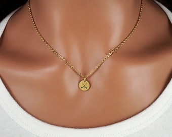 Field Hockey Necklace: Silver or Gold Stainless Steel Field Hockey Sticks Charm Pendant