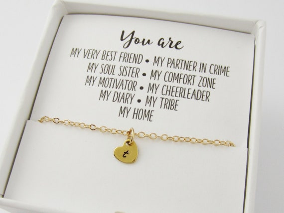 Best Friend Gift Best Friend Necklace Anklet or Bracelet Tiny