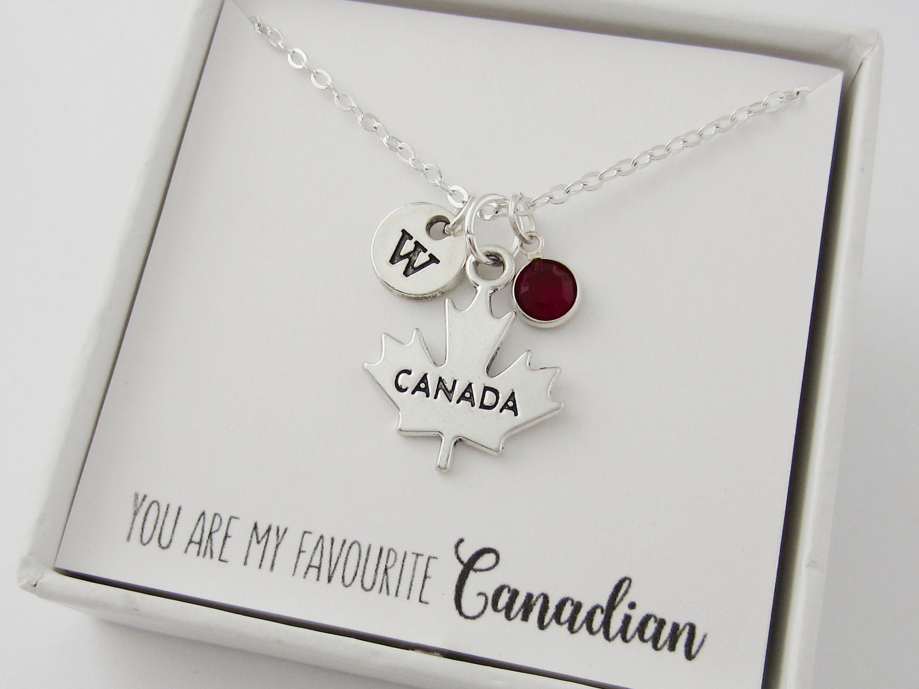 Maple Leaf Necklace Canada Day Canadian Necklace You re My