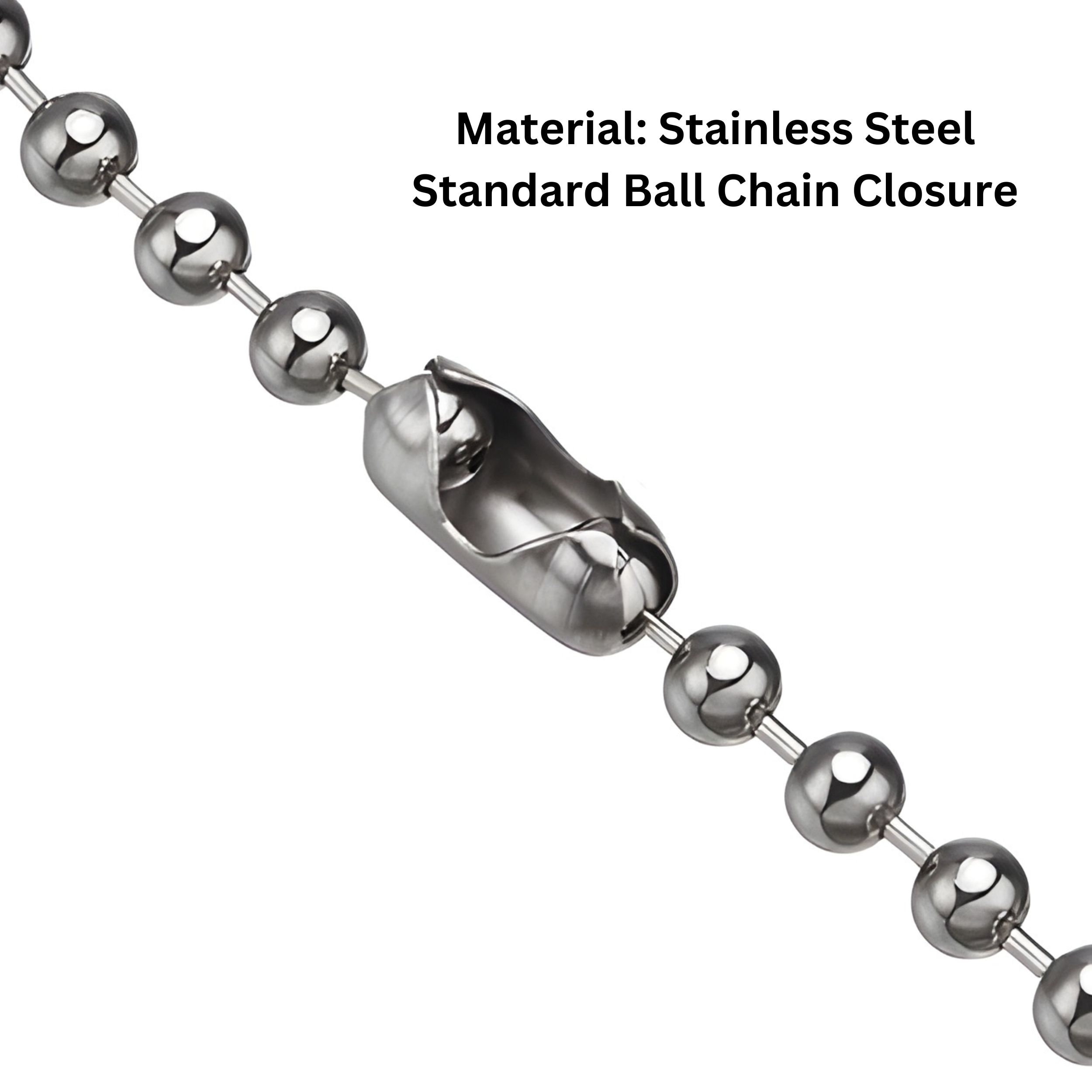 Stainless Steel Ball Chain Necklace - Silver Ball Chain