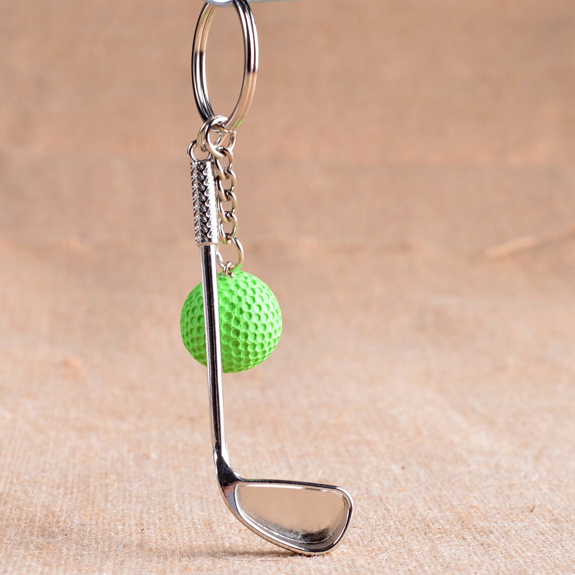 Golf Key Chain Sports Fan Durable Mini Golf Long Key Etsy