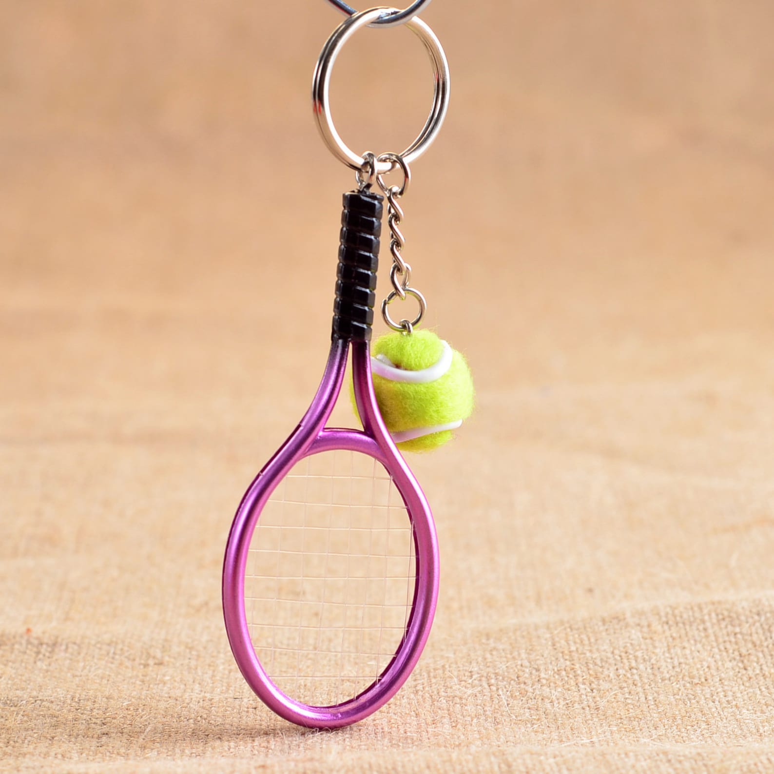 Tennis Key Chain Sports Fan Durable Mini Tennis Racket Etsy