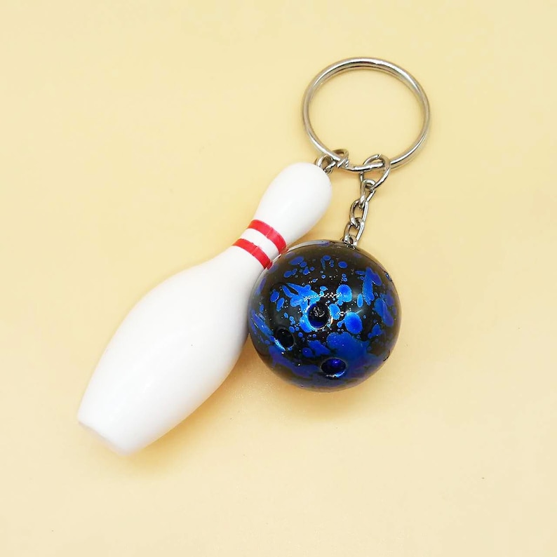 Fun Bowling Key Chain Souvenir Sports Fan Gift Durable Etsy