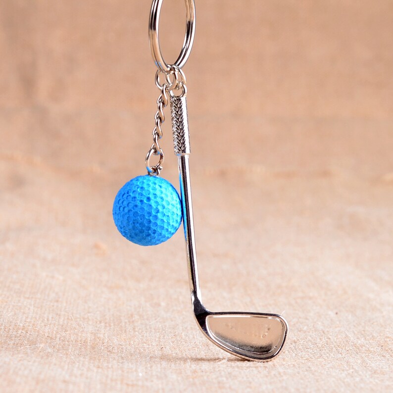 Golf Key Chain Sports Fan Durable Mini Golf Long Key Etsy