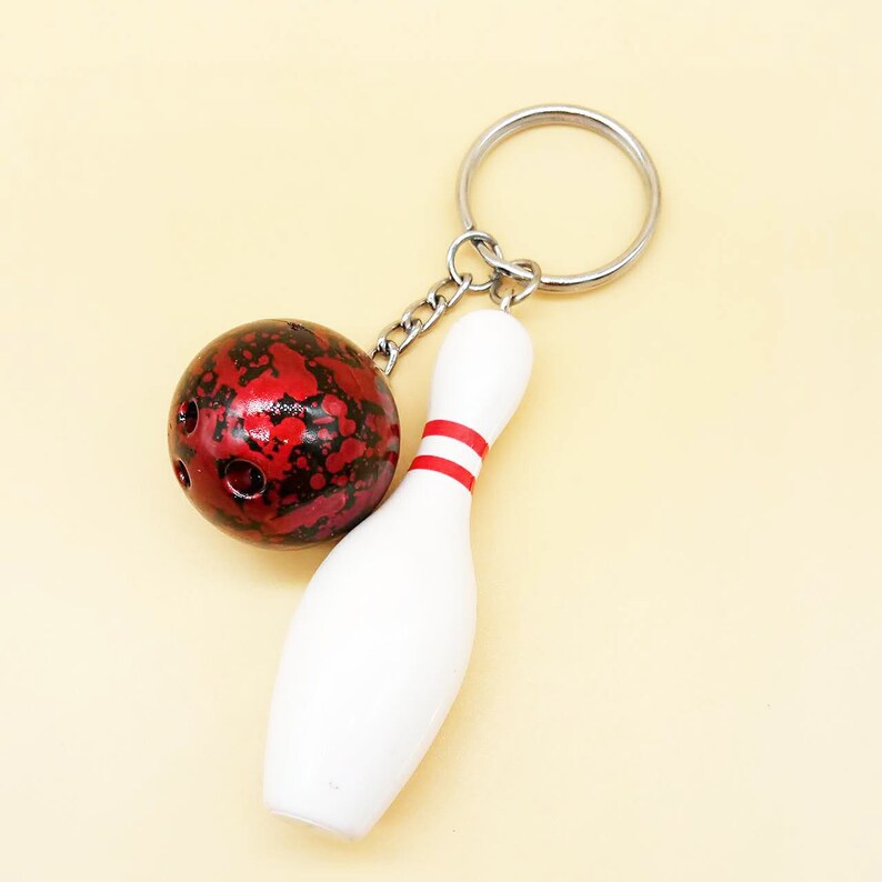Fun Bowling Key Chain Souvenir Sports Fan Gift Durable Etsy