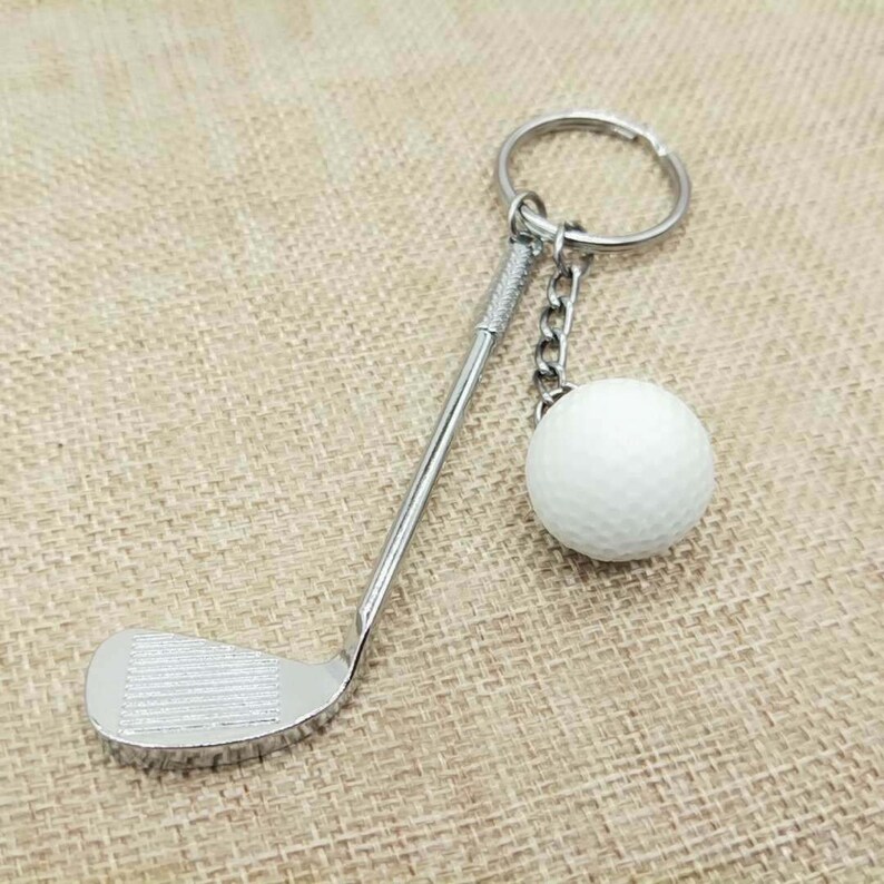 Golf Key Chain Sports Fan Durable Mini Golf Long Key Etsy
