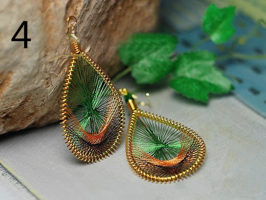 Silk earrings making clearance