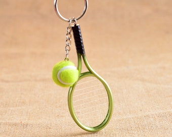 Mini Party Keychain Accessories Basketball Tennis Racket Baseball Bat Bowling Pin Bee Cactus Dinosaur Shaped Key Rings