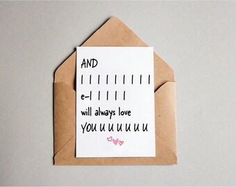 Funny love anniversary valentines card