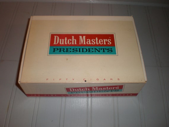 Vintage Dutch Masters Presidents Cigar Box Fifty Cigars The Etsy Vintage Dutch Masters Presidents Cigar Box Fifty Cigars The Etsy