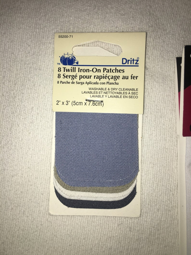 Bondex Lot of Iron on Mending Fabric Vintage NOS New in Packages Multi