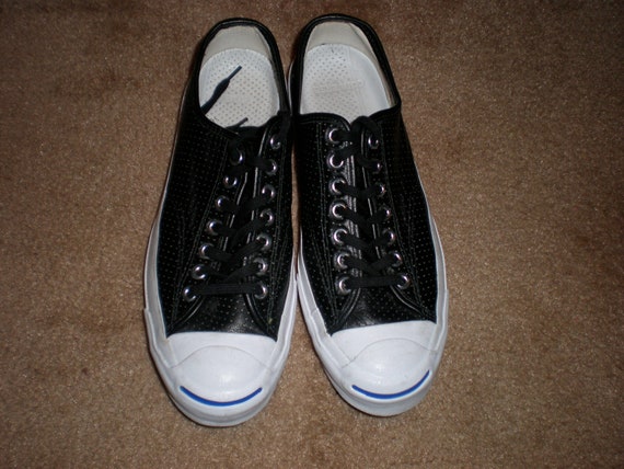 black leather converse 8.5